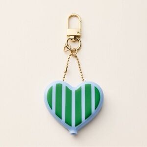 kate spade x Target Striped Heart Coin Purse Keychain
